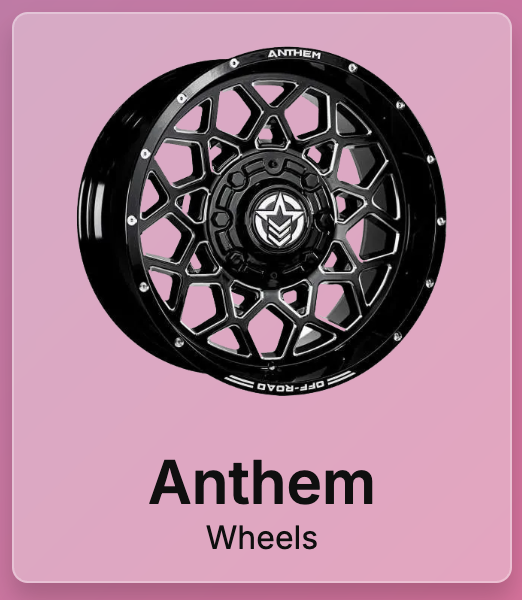 Brand card component — Anthem Wheels product category card